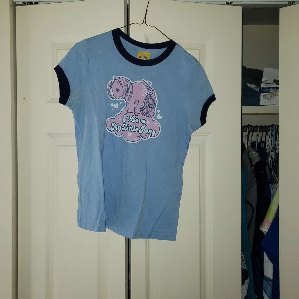 G1 My Little Pony Cotton Candy Fitted T-Shirt Womens M